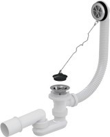 Обвязка Alca PLAST AG210112160 для ванны 60см 40x50 (сифон, выпуск, перелив, колено, сифон, клапан)