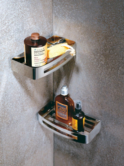 Полка Langberger хромированная к стене одноэтажная 75160