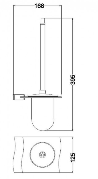 Ерш стекло к стене SCHEIN 327 Ерш стекло к стене SCHEIN 327