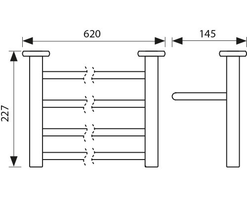Полка KAISER KH-1709 Vera для полотенец с держателем