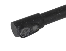 Смеситель KAISER 26044-12 Merkur для кухни, с краном для питьевой воды, черный мрамор