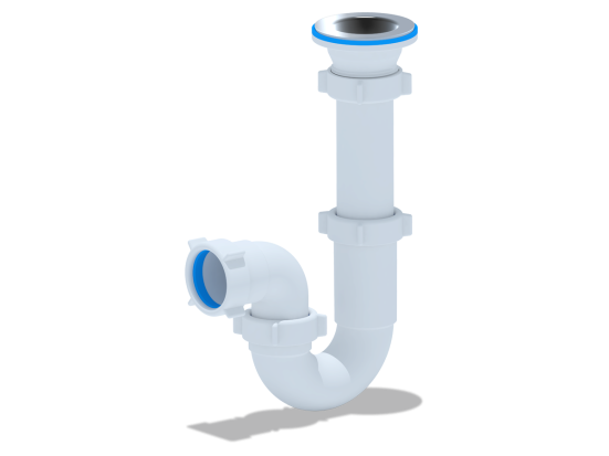 Сифон АНИ Пласт D0100 1-1/2"х40 прямоточный литой