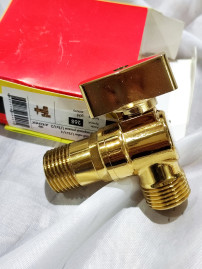 Уценка 1 Кран KAISER 268 1/2"х1/2" угловой золото