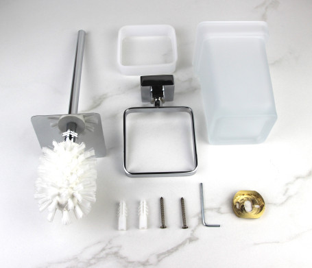 Ёрш Rainbowl CUBE стекло к стене (2790-1) квадратный