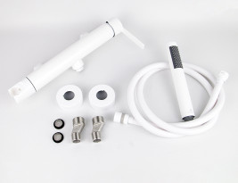 Смеситель KAISER 05477-4 Serio для душа, белый матовый