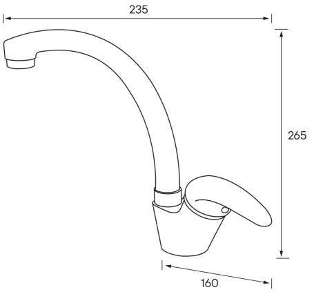 Смеситель для кухни PAULMARK Holstein Ho212012-401