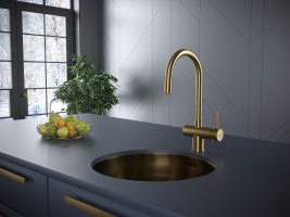 Смеситель для кухни с краном для питьевой воды PAULMARK Heller He213218-BG