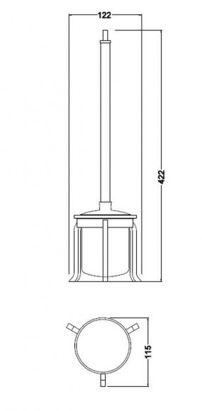 Ерш стекло напольный на треноге SCHEIN 127F Ерш стекло напольный на треноге SCHEIN 127F