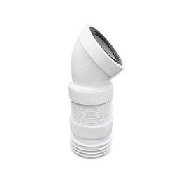 Труба фановая "McALPINE" 110/45* с манжетой, дл. 440мм MRWC-F45R