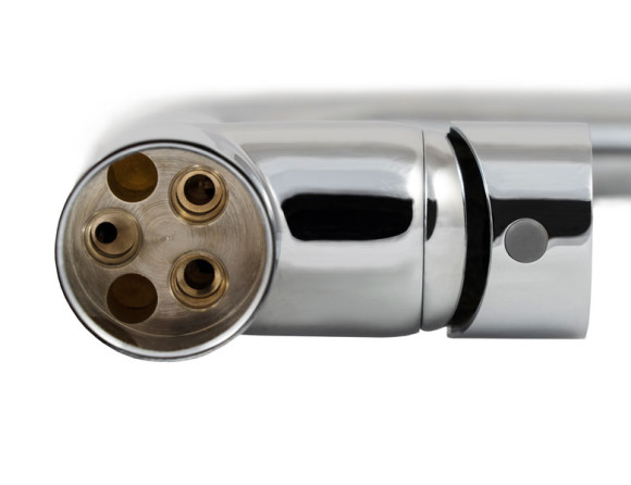 Смеситель KAISER 13144 Teka для кухни, с подключением фильтра для питьевой воды, хром (6113 Кран-букса, 6312 Аэратор)