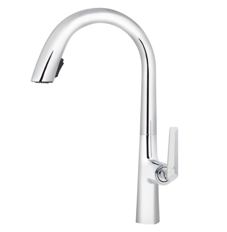 Смеситель KAISER 09066 Strike для кухни с выдвижным изливом