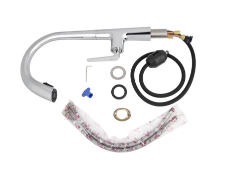 Смеситель KAISER 09066 Strike для кухни с выдвижным изливом