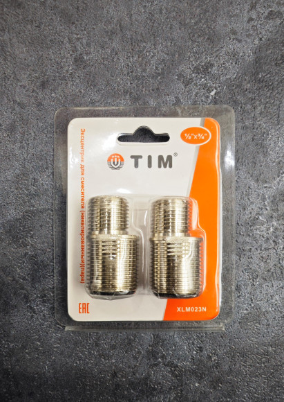 Эксцентрик TIM XLM023N 3/4" x1/2" никель для подключения смесителя