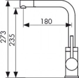 Смеситель KAISER 13144-3 Teka для кухни 