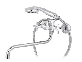 Смеситель KAISER 28155 Crystal для ванны