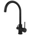 Смеситель KAISER 26744-12 Merkur для кухни, с краном для питьевой воды, черный мрамор