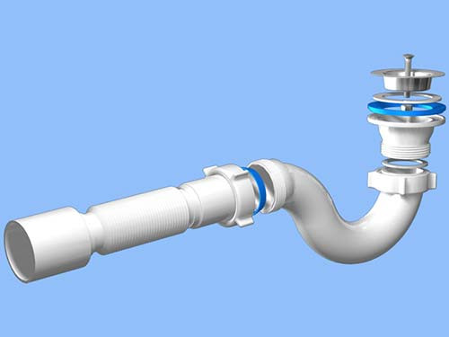 Сифон АНИ Пласт Е115 1-1/2" х 40 для душевого поддона труба 40/50