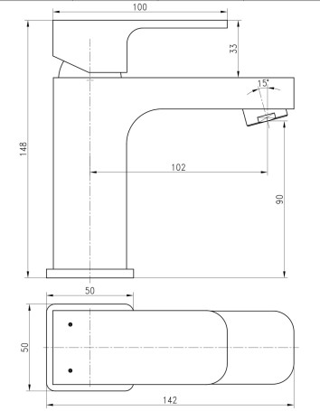 Смеситель KAISER 35011 Zinger для раковины