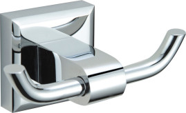 Крючок VIKO V-102 Square двойной (латунь), хром 