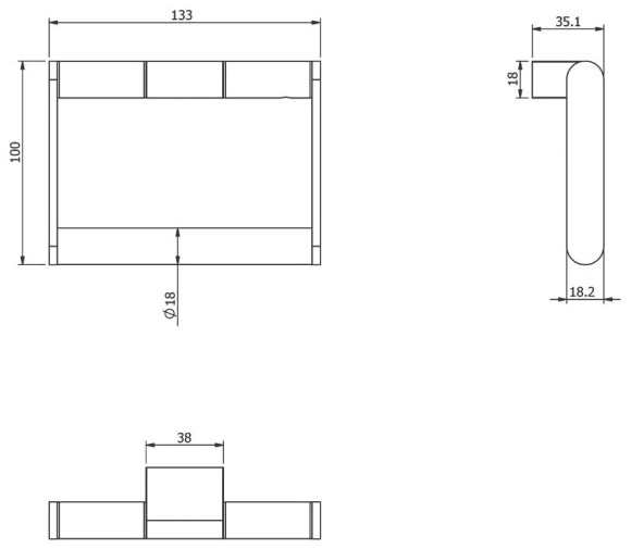 Бумагодержатель Langberger 29043C без крышки