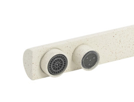 Смеситель KAISER 40144-11 Decor для кухни, с краном для питьевой воды, бежевый мрамор