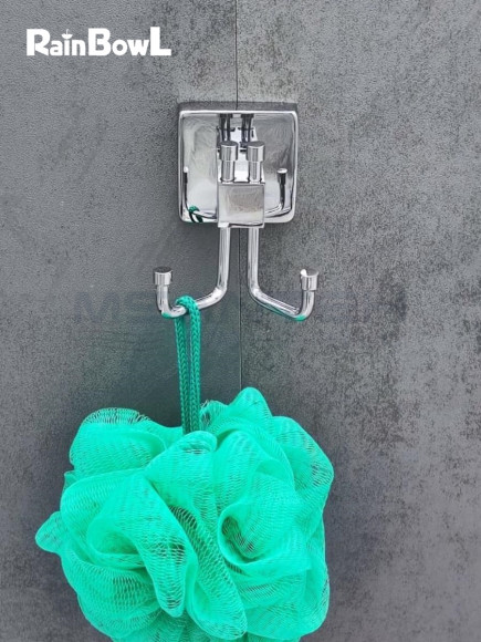 Крючок Rainbowl CUBE для ванной 2727-1 двойной хром