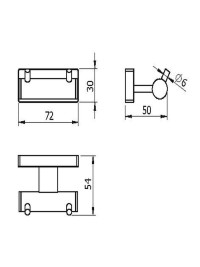 Крючок двойной Langberger 10932B