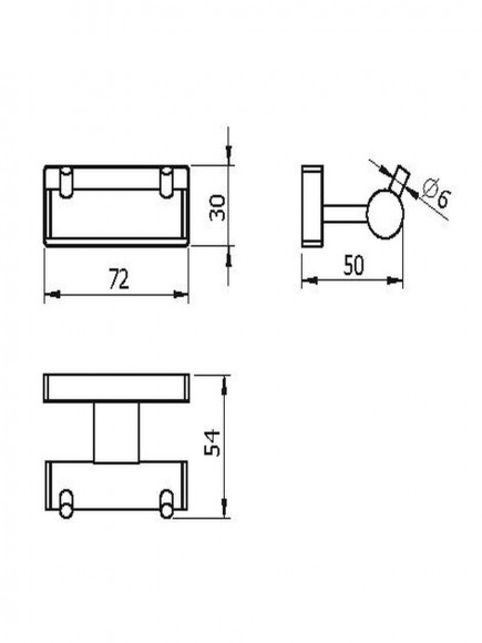 Крючок двойной Langberger 10932B