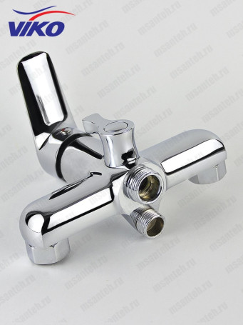 Смеситель VIKO V-4105 для ванны, с кронштейном для душевой лейки, хром