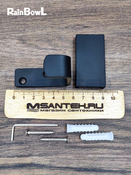 Крючок Rainbowl "Модерн" для ванной черный (1127BP)