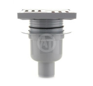 Трап АНИ Пласт TA5712 Ø50 прямой, решетка нерж/сталь 15 х15, регулируемый