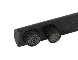 Смеситель KAISER 40144-12 Decor для кухни, с краном для питьевой воды, черный мрамор