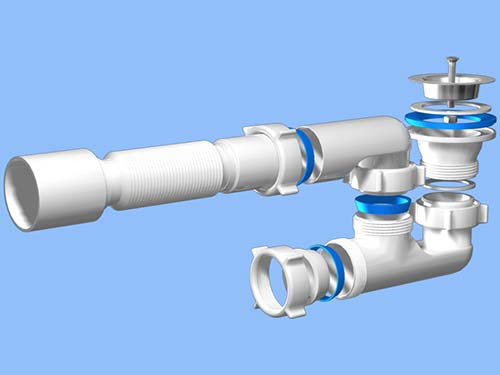 Сифон АНИ Пласт Е215 для душевого поддона 1-1/2" х 40 труба 40х50