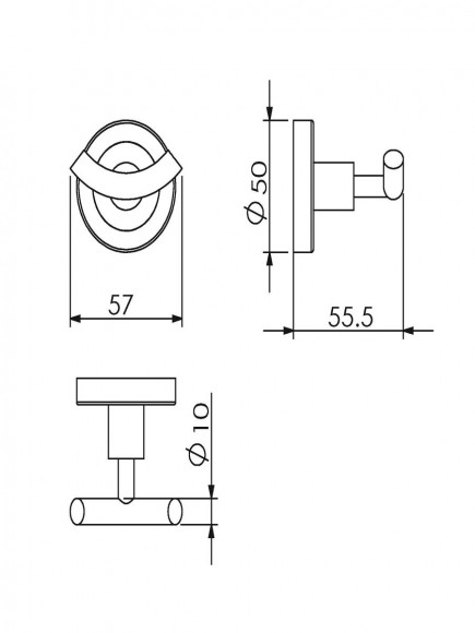 Крючок двойной Langberger 11032B Крючок двойной Langberger 11032B