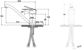 Смеситель KAISER 14033 Planet для кухни