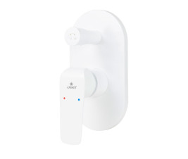 Смеситель KAISER 69277 Glory для ванны скрытого монтажа белый глянец