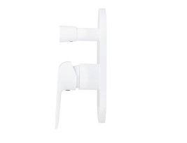 Смеситель KAISER 69277 Glory для ванны скрытого монтажа белый глянец