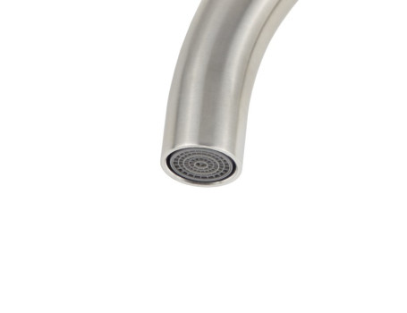 Смеситель для кухни VIKO V-7754 Ф35, нерж. сталь, гайка нерж., Silver