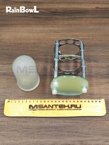 Держатель Rainbowl 0039-7 HOME зубных щеток настольный малый стекло