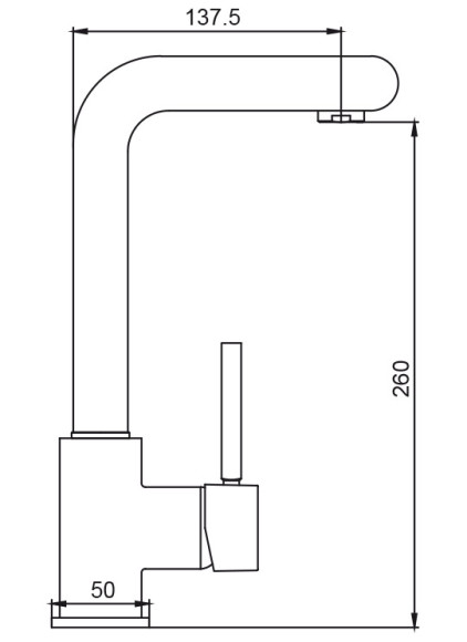 Смеситель KAISER 30033 Vico для кухни, хром