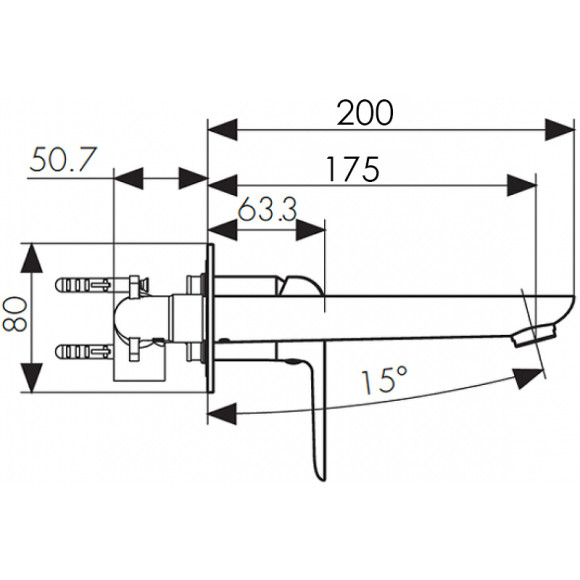 Смеситель KAISER 69311 Glory для раковины