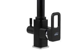 Смеситель VIKO V-5702 для кухни, картридж Ф35мм, под фильтр, латунь, с гайкой, Black matt