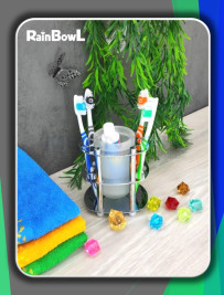 Держатель Rainbowl 0039-5 HOME зубных щеток настольный малый хром