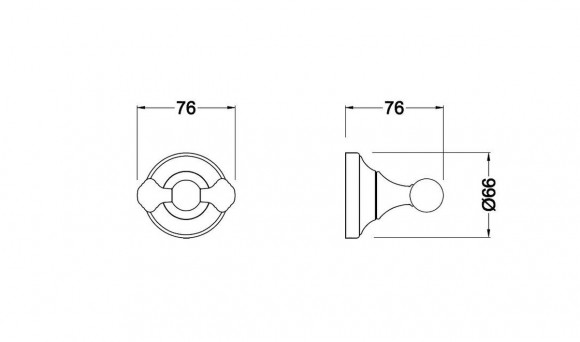 Крючок двойной SCHEIN 7053002