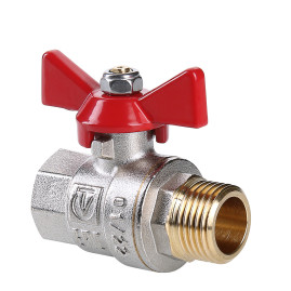 Кран шаровый VALTEC BASЕ VT.218.N.04 г/ш 1/2" бабочка