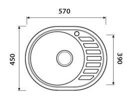 Мойка KAISER KSS-5745L из нержавейки