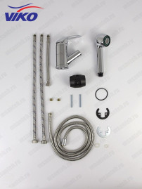 Смеситель для кухни VIKO V-6909 с вытяжной лейкой (лейка SM-032, V-0030)