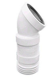 Гофра для унитаза "McALPINE" 110/45* (L315-440мм)  WC-F16R