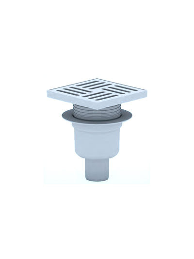 TA5710 Трап верт. вып. ф50 АНИ прямой, решетка пластик 15 х15, регулируемый