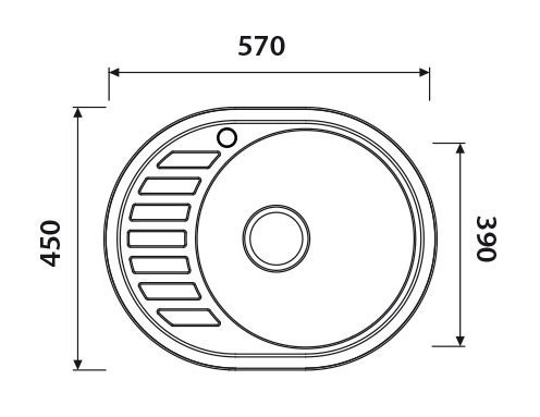 Мойка KAISER KSS-5745R из нержавейки
